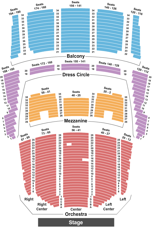 Queen Elizabeth Theatre The Nutcracker Seating Chart